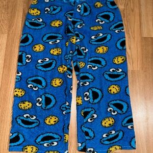 Blue Cookie Monster Kids Pajama Pants